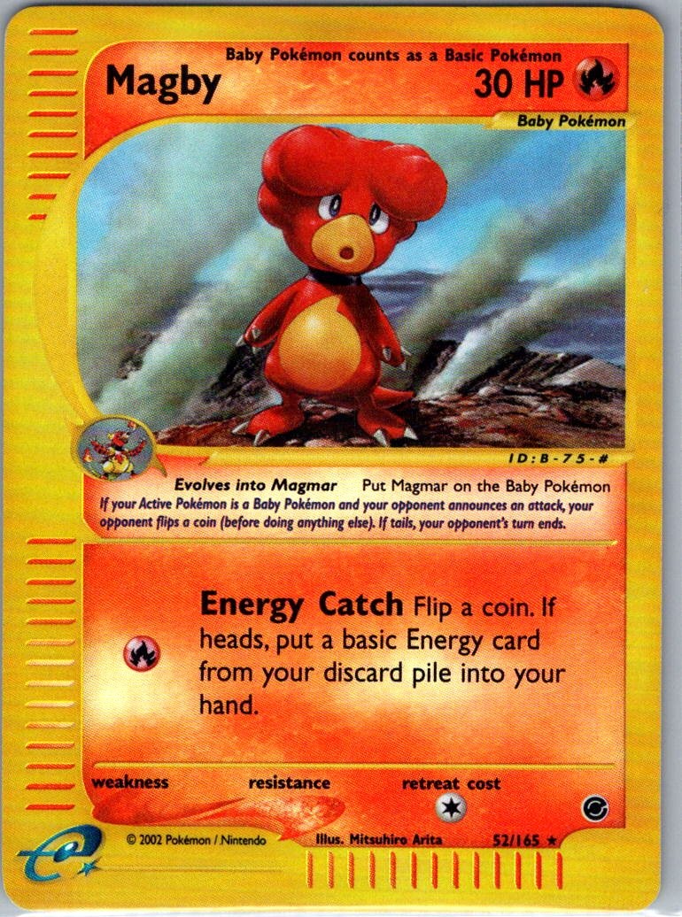 Magby (17) - 017/165 - Expedition - Holo Rare - Pokemon - NM