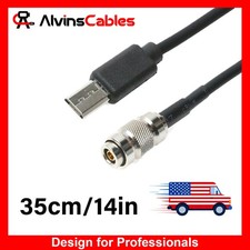 Timecode Cable for Sony FX3 FX30 A7S3 A1 DIN to Micro USB SYNC Exten Cable 35cm