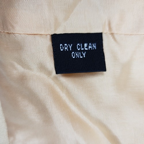 NEW Linda Allard Ellen Tracy Women 100% Silk Blazer Lt Tan Sz 10 Front Tie $395 - Picture 13 of 13