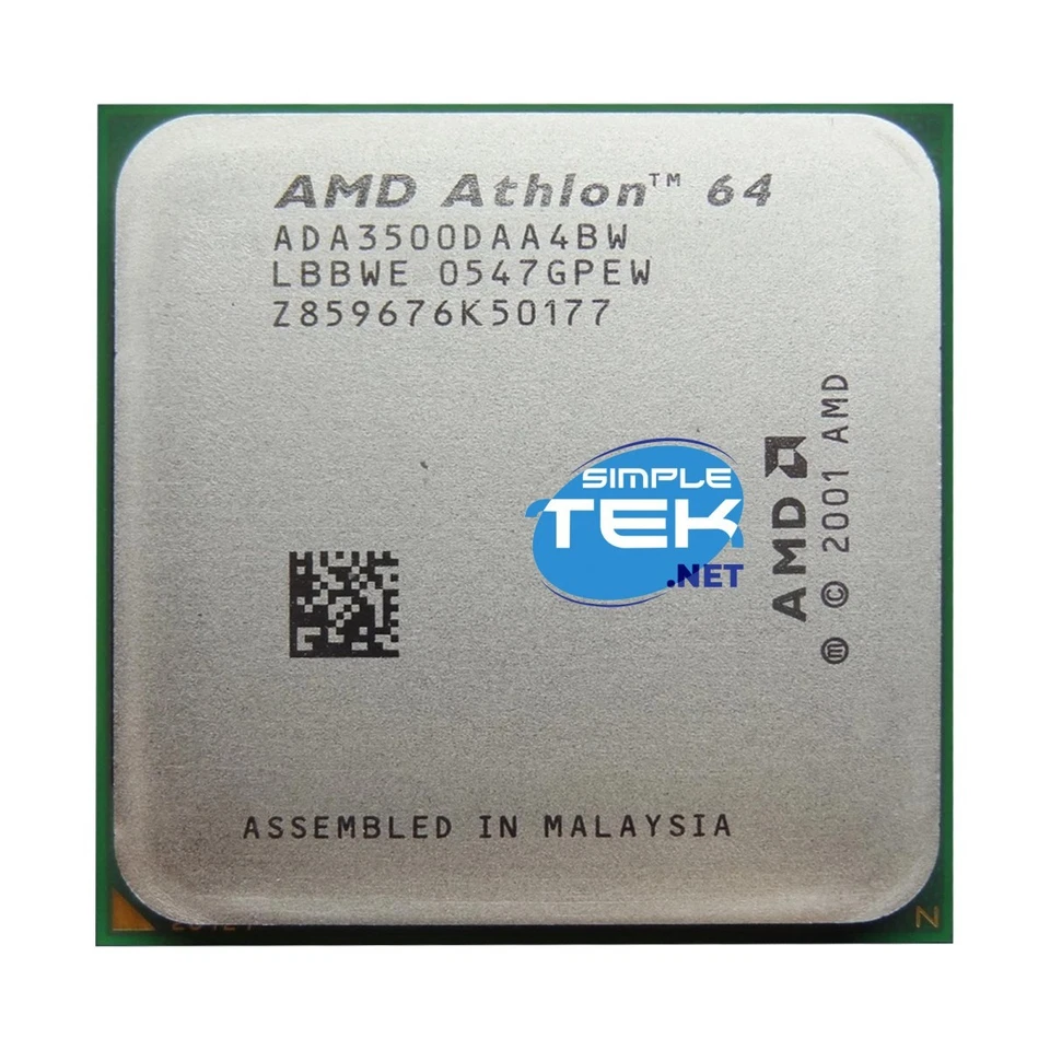 AMD Athlon 64 X2 3500+ Procesador CPU Socket 939 2,2ghz Ada3500da Renovado - Imagen 3 de 4