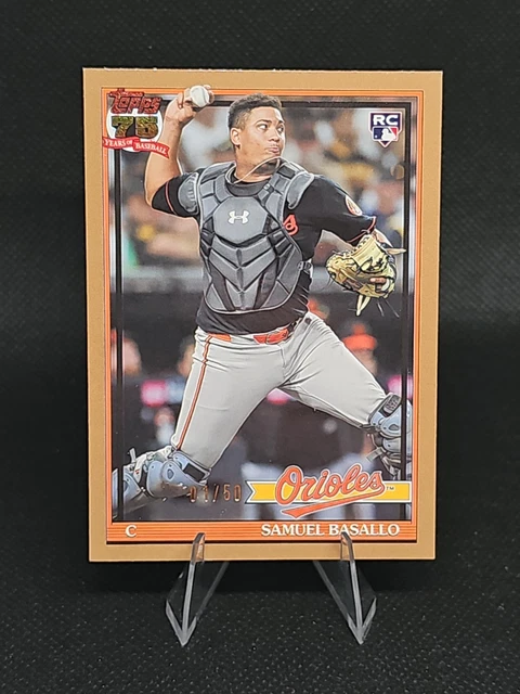Samuel Basallo 2026 Topps Series 2 1991 #91B2-29 RC [GOLD] 1/50 First Print