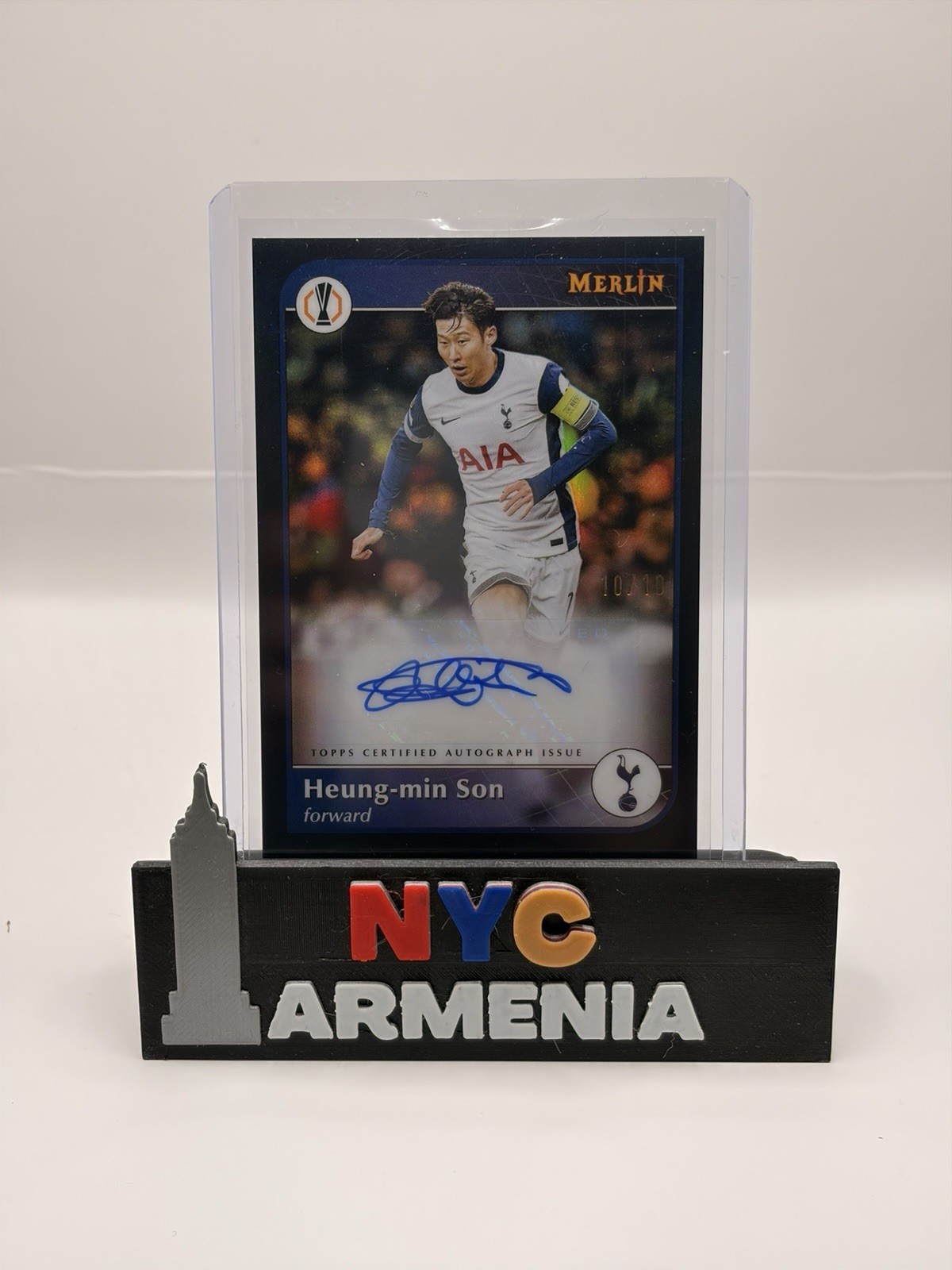 2025 Topps Merlin Heung-Min Son Black Refractor Auto 10/10