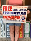 Vintage Style Metal Sign Paragon Park Ride Pass 15x20 Made in USA