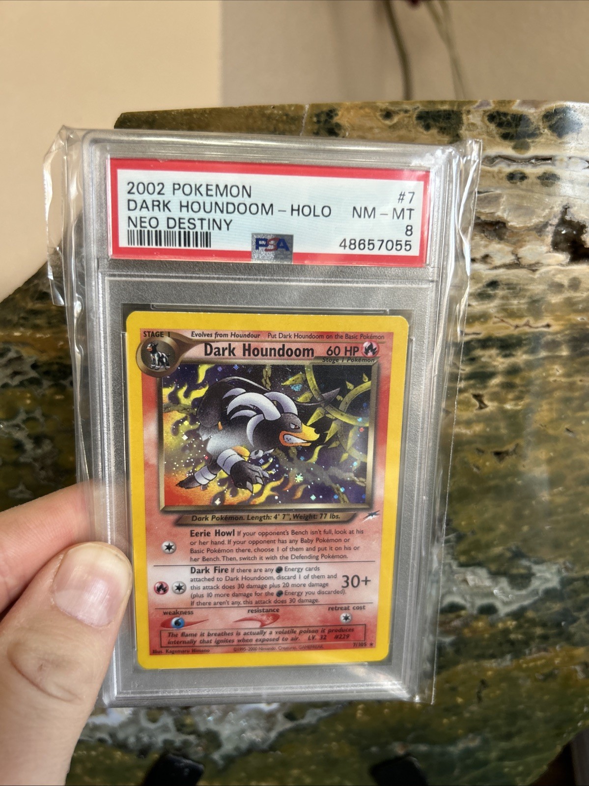 Dark Houndoom 7/105 Neo Destiny Holo - Psa 8 - Very Clean!