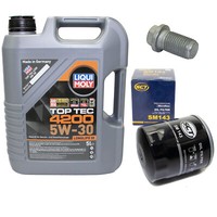 MotoröL Set 5W-30 5 Liter + ÖLfilter SM 143 + Schraube FüR Toyota Camry 190 PS
