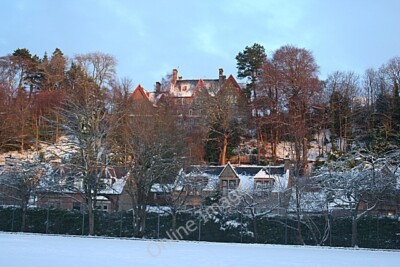 Photo 6x4 Bellfield Park Inverness The large house still illuminated by t c2009