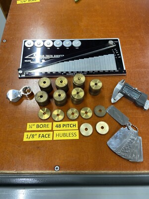 #ad SOLID BRASS SPUR GEAR 48 PITCH 54 TEETH WITH 1 4quot; BORE 14.5 DEG. PRESSURE ANGLE $10.00