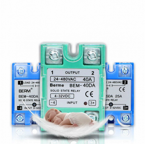 Solid State Relay Module SSR-10/25/40/60/80/100DA DC-AC Single-phase Bule/Green - Picture 6 of 23