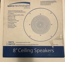 SPECO Technologies G86TG WHITE 11" Diameter with 8 Speaker Grille NEW