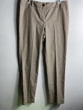 Talbots Signature Dress Pants Brown Plaid Size 10 NWT