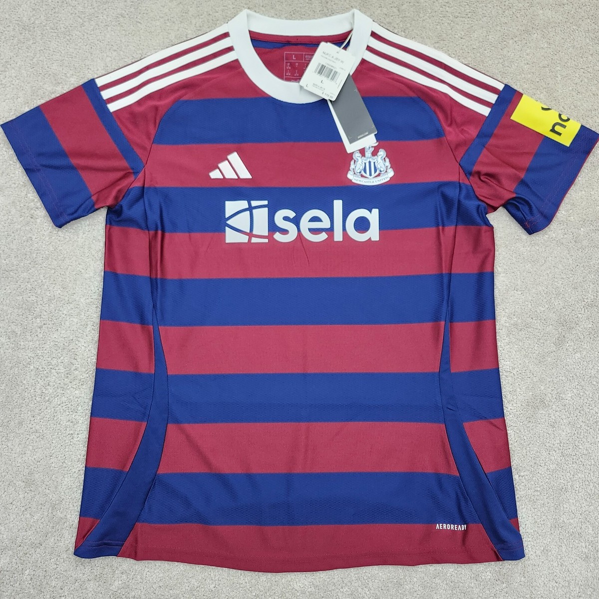 Adidas Women Large Newcastle United FC 24/25 Away Jersey Red Blue