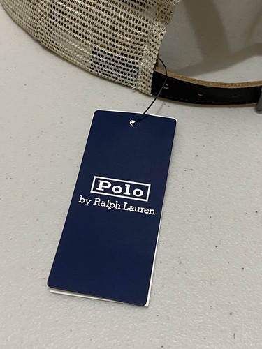 Polo Ralph Lauren Mens Cap Hat One Size New Plaid Tartan Trucker Leather Strap - Picture 18 of 21