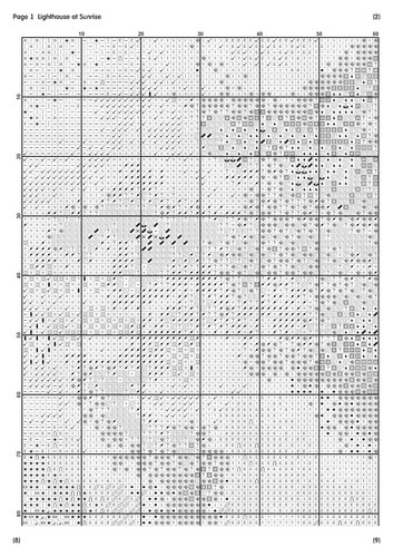 Lighthouse at Sunrise 1014 - Chart Counted Cross Stitch Pattern Needlework craft - Picture 5 of 5