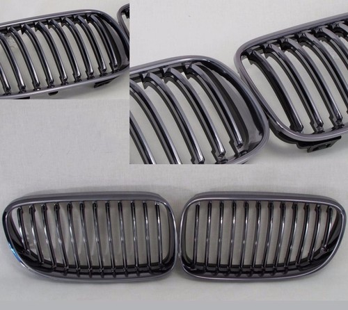 NIEREN GRILL DUNKLER GRAUER CHROM für BMW E92 E93 3er COUPE CABRIO ab FACELIFT - Bild 1 von 6