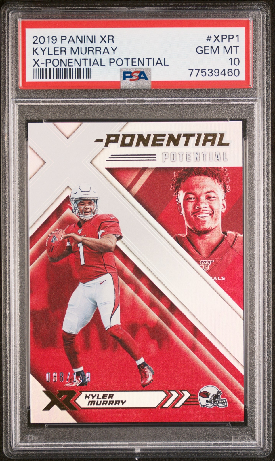 Kyler Murray Panini XR X-Ponential Potential #XPP1 Base