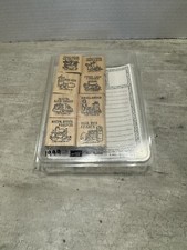 Unused Stampin' Up Bon Appetit 8 Piece Stamp Set with Recipe Cards