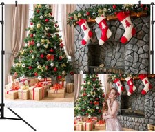 9X6FT Christmas Theme Seamless Pictorial Cloth Customized Photography Backdro...