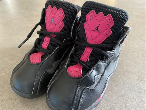 black and pink jordans toddler