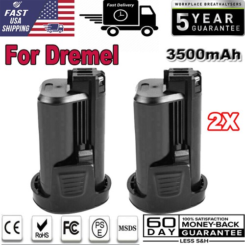 2x 3500mAh Li-Ion Battery for Dremel 