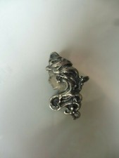 Bella Vecchio Spilla, 925 Argento, Immagine Di Una Donna, Stile Liberty