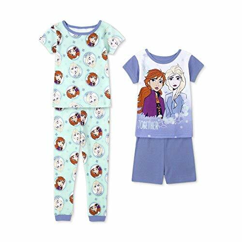 Frozen Toddler Girls Stronger Together Elsa and Anna 4-piece Pajama Set, Size 3T - Picture 1 of 1