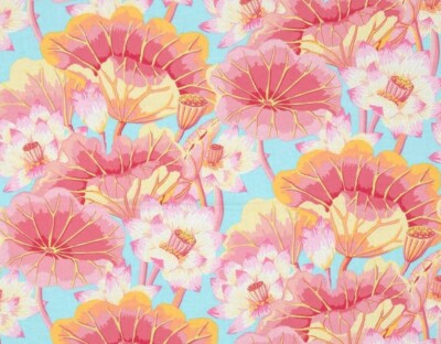 Kaffe Fassett LAKE BLOSSOMS PINK GP93  6.5 yards original