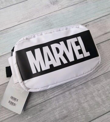 Disney Store Marvel Tasche Gürtel Bauchtasche Urlaub Mann Handtasche weiß Zip Gürteltasche Neu