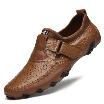 High Quality Casual Leather Shoes Mens Fashion Breathable Slip