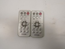 Lot of 2 Epson Silver Projector Remotes 12612...