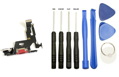 IPhone 4 OEM Dock Connector Flex Cable With Microphone – White (Replacement + Tools Kit)