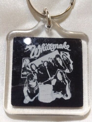 WHITESNAKE 80s Vintage Keychain Two Sided Plastic New OS Is This Love? Gift Uniq - Picture 3 of 6