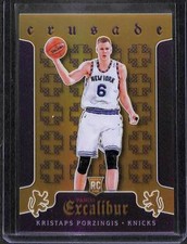 2015-16 Panini Excalibur Purple Crusade #39 Kristaps Porzingis No 47 of 60