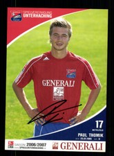 Paul Thomik Autogrammkarte SpVgg Unterhaching 2006-07 Original Signiert