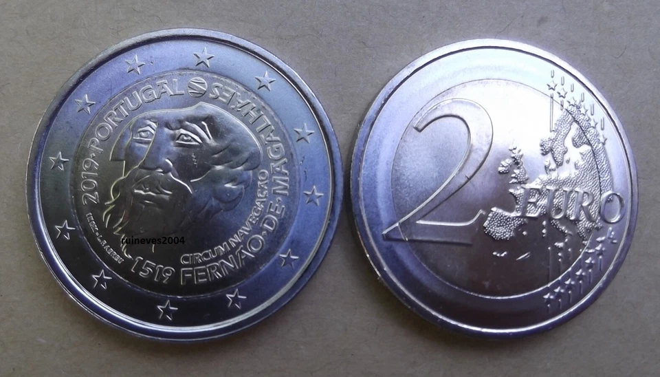 2 Euro commémorative Portugal 2019 " Fernão Magalhães "UNC - Photo 1/1