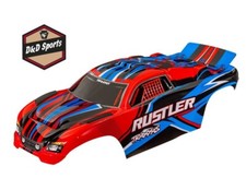 Traxxas 3734-RED - Body, Rustler also fits Rustler VXL , Red