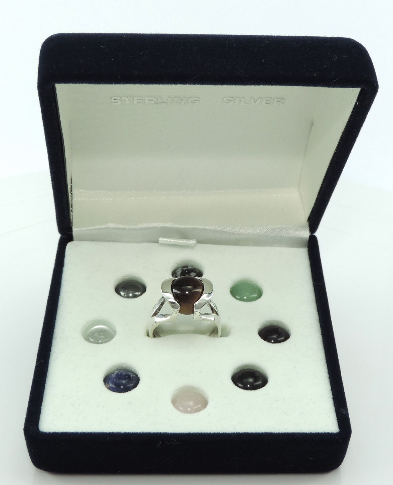 Ladies Ring with Interchangeable Semi Precious St… - image 2