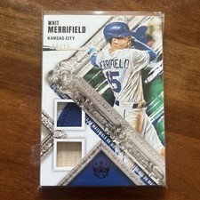 2022 Panini Diamond Kings DK Materials Purple /15 Whit Merrifield #DKM-WM