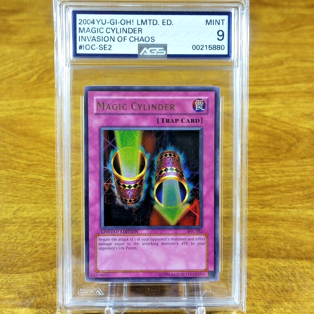 yugioh ioc card list Yu-Gi-Oh! Invasion of Chaos Magic Cylinder IOC-SE2 AGS Mint 9 Limited  Edition