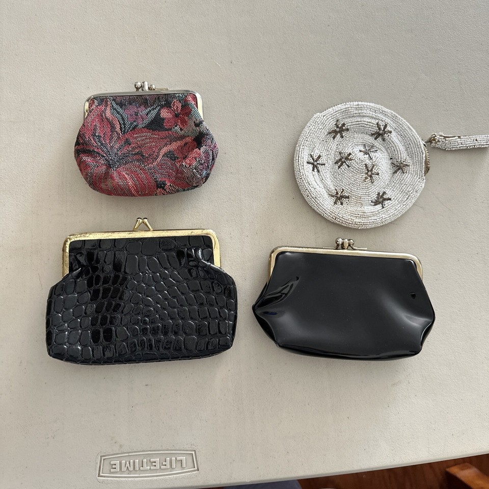 4 Vintage Change Purses eBay
