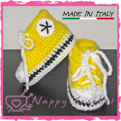 converse neonato gialle