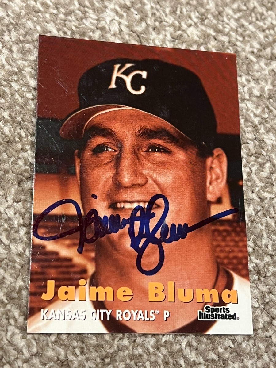 SIGNED BASEBALL CARD AUTO 1997 FLEER JAIME BLUMA SPORTS