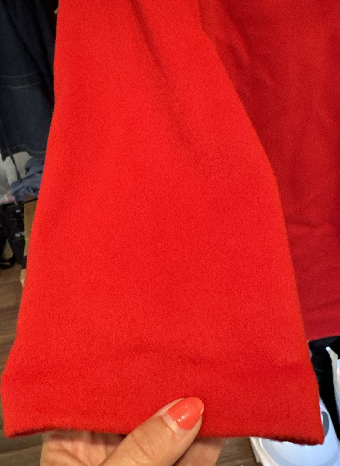 Bloomingdale’s Coat Solid Red Button Long Sleeve … - image 20