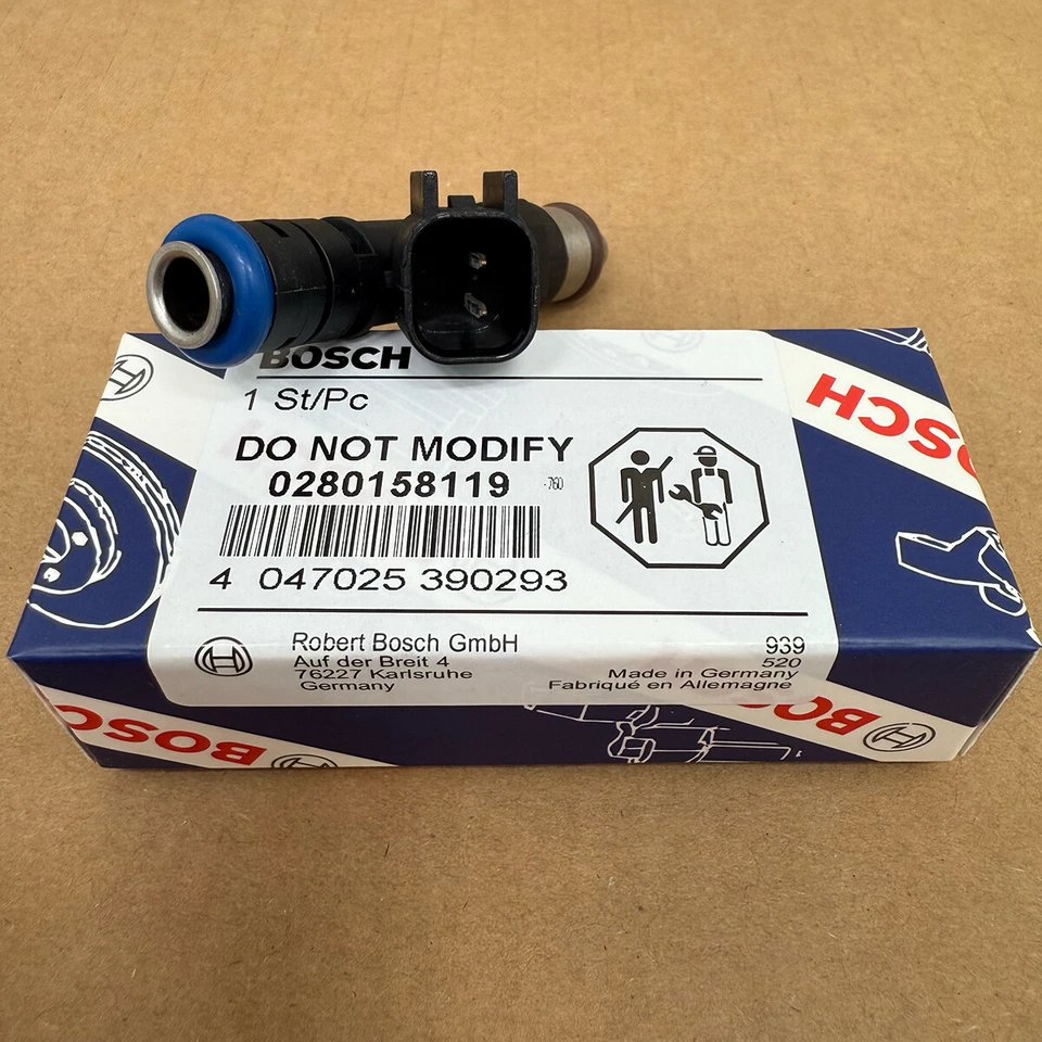 6x Inyector de combustible Bosch OEM 0280158119 para 07-10 Jeep Wrangler Chrysler 3,3 L 3,8 L Foto 3 de 4