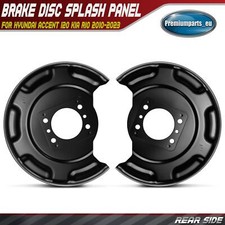 2x Brake Disc Splash Panel Rear for Hyundai Accent i20 Kia Rio 10-23 583901R100