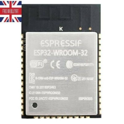 5 STÜCK !!! ESP32-WROOM-32 4MB/16MB Modul: IoT Bluetooth Low Energy, WLAN PCB SMD