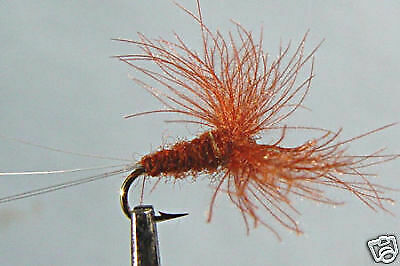 Mouche Sèche CDC Marron Serenity – 2 Pièces, Hameçon Daiichi, Pour Pêche à La Truite, Plusieurs Tailles