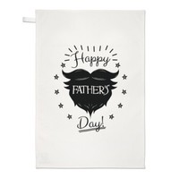 Happy Des Vaters Tag Bart Geschirrtuch SpüLlappen - Lustig Dad Scherz