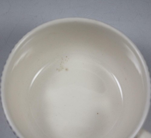 Vtg Royal China USA Currier & Ives Blue Flat Cup & Saucer Set Steamboat Carriage - Picture 8 of 12