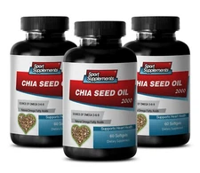 omega 3 fatty acids - CHIA SEED OIL 2000MG - immune system boosting 3B