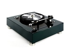 Restored Thorens TD160 Manual Turntable Racing Green and Black
